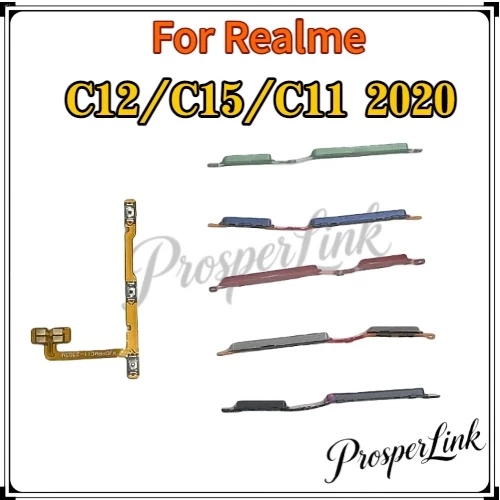 Power On off swicth Volume ปุ่ม flex Replacement สําหรับ OPPO Realme C12 C15 C11 2020