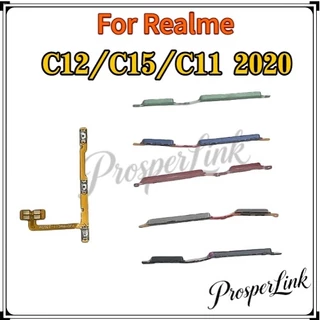 Power On off swicth Volume ปุ่ม flex Replacement สําหรับ OPPO Realme C12 C15 C11 2020