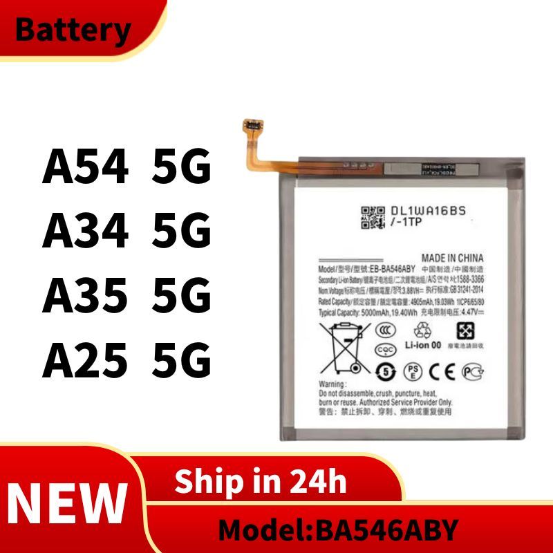 BA546ABY แบตเตอรี่ SAMSUNG A54 5G แบต A34 5G แบต A35 5G แบต A25 5G คุณภาพระดับพรีเมี่ยม