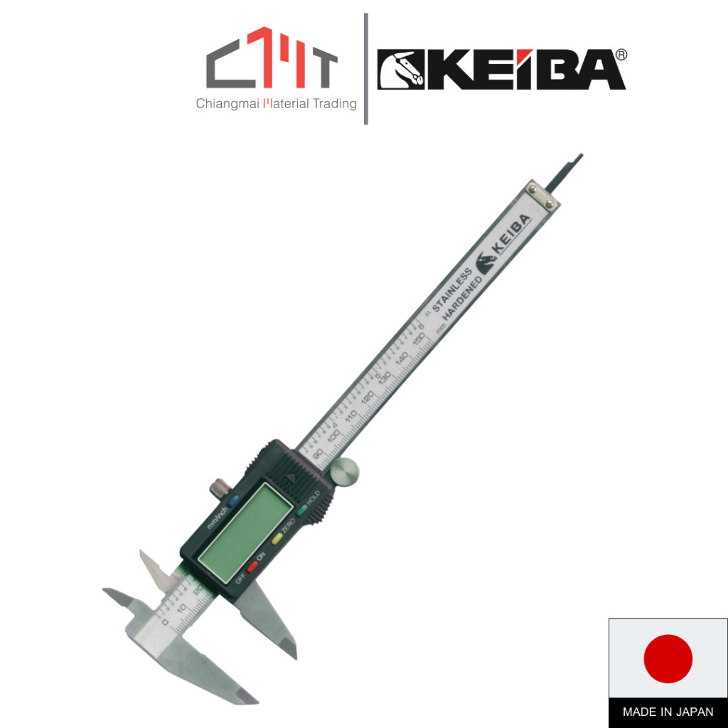 KEIBA เวอร์เนียดิจิตอล จอใหญ่ ขนาด 6" - 12"  No.111-101HB - No.111-103HB