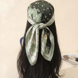 P&Pส่งไว! ผ้าโพกหัวขนาดผ้าพันคอ70x70ลายคลาสสิค classic scarf luxury brand สไตล์เกาหลี