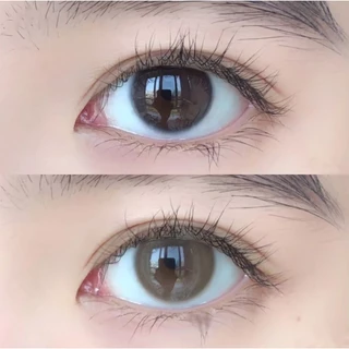 Glitzlens คอนแทคเลนส์ วัสดุ MPC กันแสงสีฟ้า/UV รุ่น Mille Brown [Dia14.2] เหมาะกับตาแพ้แสง และชุ่มชื้นกว่า Hyaluron