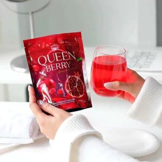 Queenberry น้ำชงควีนเบอร์รี่ รสเบอร์รี่ (ถังใหญ่ ขนาด 250 กรัม)