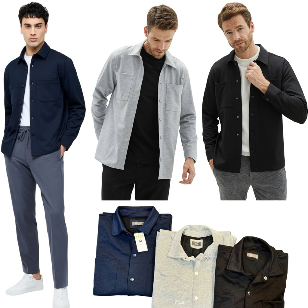 เสื้อแจ็คเก็ต EASY RELAXED & MATALAN MEN'S RELAXED SHIRT
