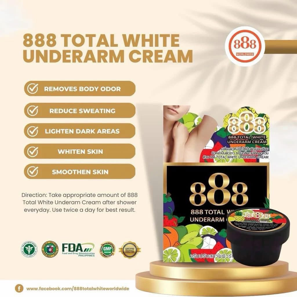 888 Total White Underarm Cream
