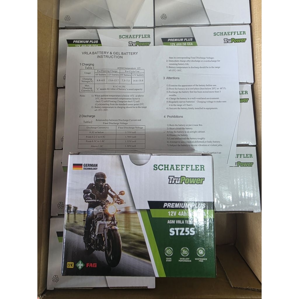 5แอมแบตเตอรี่ยี่ห้อ SCHAEFFLER (เชฟเฟลอร์) รุ่น TruPower Premium Plus (STZ5S)