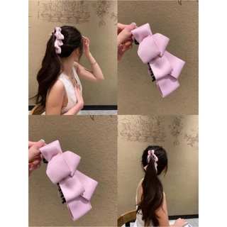 พร้อมส่ง!🇹🇭 ราคา/ชิ้น กิ๊บกล้วยโบว์ซาติน รุ่น Leyer Satin Bow กิ๊บโบว์เลเยอร์หลายชั้น สีพาสเทล พรีเมียม เนื้องานเกาหลี