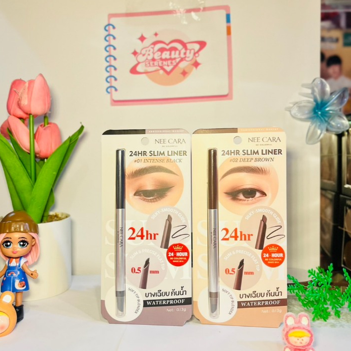 (1แท่ง) N420 Nee Cara 24hr Slim Liner อายไลเนอร์หัวแบน บางเฉียบ ติดทนนาน 24 ชม. ราคา ถูกที่สุด ดีลบีเคเค แกลเลอรีภาพที่ 2
