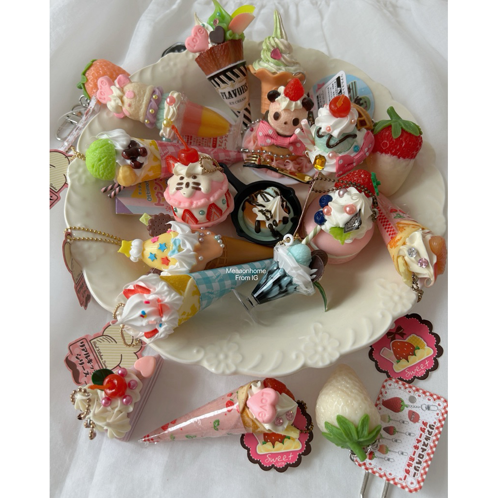 Decoden Dessert Keychains, พวงกุญแจขนมหวานญี่ปุ่น