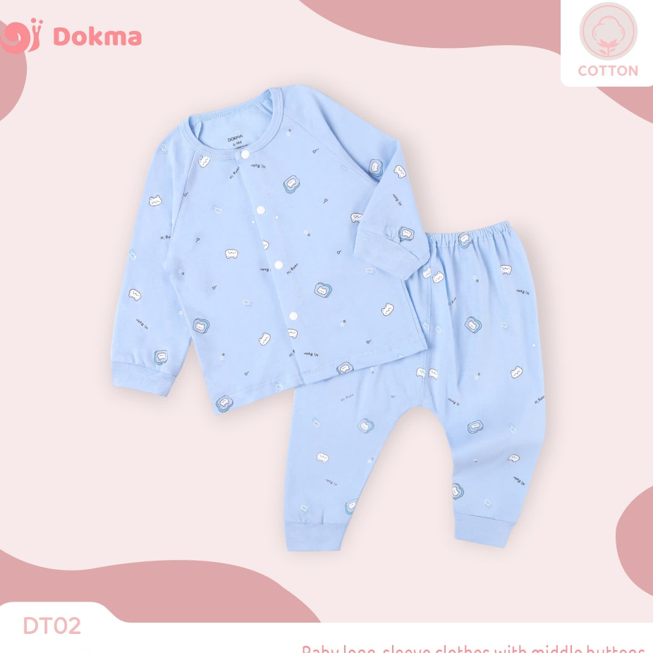 Dokma DT02 ชุดเสื้อแขนยาวเด็ก (1-3M, 3- 6M, 6-9M)