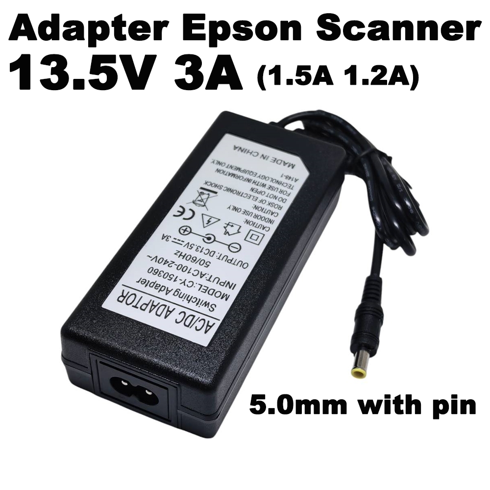 Adapter 13.5V 3A For Epson V33 V370 V220 V330 V300 V330p V37 V100 Scanner A392BS A392GB ใช้แทนรุ่น 1