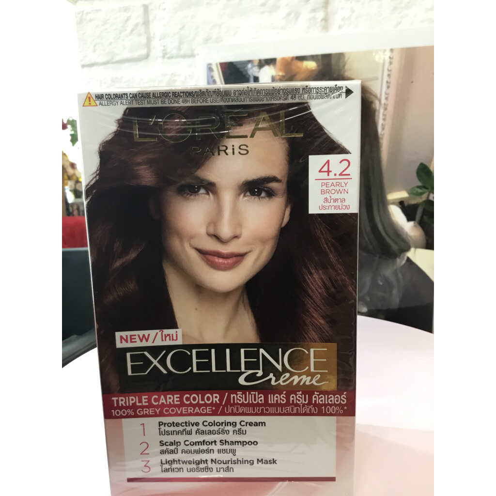 ครีมเปลี่ยนสีผม ลอรีอัล No.4.2 ของแท้