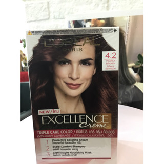 ครีมเปลี่ยนสีผม ลอรีอัล No.4.2 ของแท้