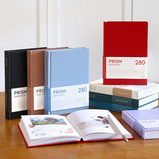 Prism 280 Grid Notebook สมุดแบบกริด ปกแข็ง 280 หน้า