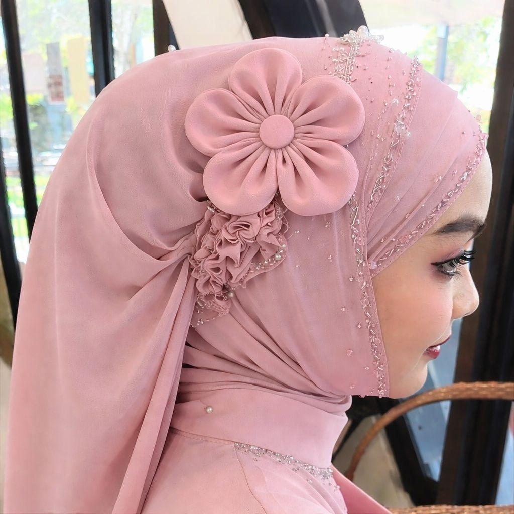 ดอกไม้ติดผ้าคลุม ดอกไม้ติดฮิญาบ สินค้ามาแรง🔥 - รูปที่ 5