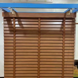 Custom Size มู่ลี่ไม้ มู่ลี่โฟมวูด Foamwood Blinds - A25-45 Brown Color