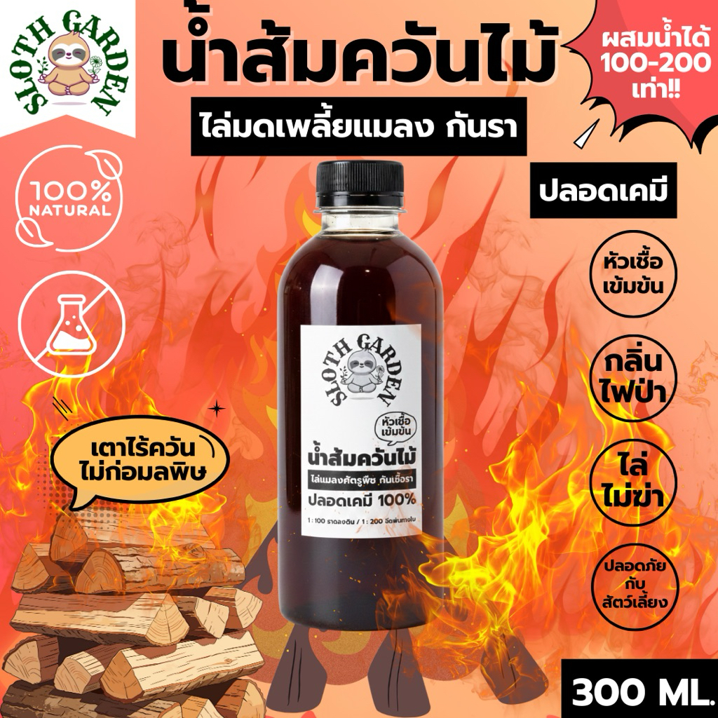 [ส่งเร็วทุกวัน] น้ำส้มควันไม้เข้มข้นแท้ 100% ปลอดเคมี ไล่มดเพลี้ยแมลงเห็บหมัดศัตรูพืช กันเชื้อรา เกรดพรีเมียม