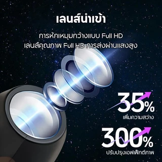 โคมไฟโปรเจคเตอร์ดวงจันทร์ เปลี่ยนลายได้ 10 แบบ ชาร์จ USB ดีไซน์น่ารัก สำหรับตกแต่งห้องและงานสังสรรค์คริสต์มาส