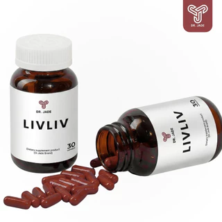 DR.JADE SET Liv Liv บำรุงตับ + น้ำมันปลา Omega 3 fish oil (โอเมก้า 3) อาหารเสริมดูแลไขมันในเลือด ฟื้นฟูตับ หมอเจด
