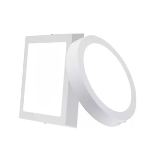 โคมพาแนล ติดลอย ดาวน์ไลท์ 6W 12W 18W 24W Downlight ทรงกลม/ทรงเหลี่ยม Panel LED สำนักงาน ห้าง บ้านพักอาศัย ขอบดำขาวไม้