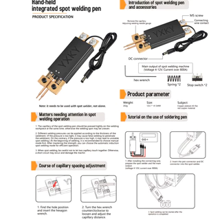 DIY จุดเชื่อมเครื่อง 18650แบตเตอรี่มือถือจุดเชื่อมปากกาอัตโนมัติ trigger เชื่อมเครื่องอุปกรณ์เสริมเครื่องมือจุดเชื่อม
