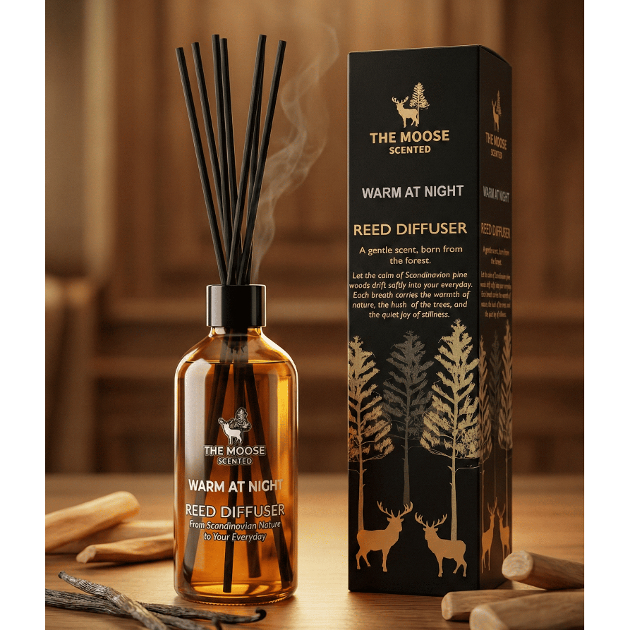 ก้านน้ำหอมกระจายกลิ่น กลิ่น Warm at Night 100ml กลิ่นหอมสะอาด กระจายกลิ่นหอมในพื้นที่ของคุณ