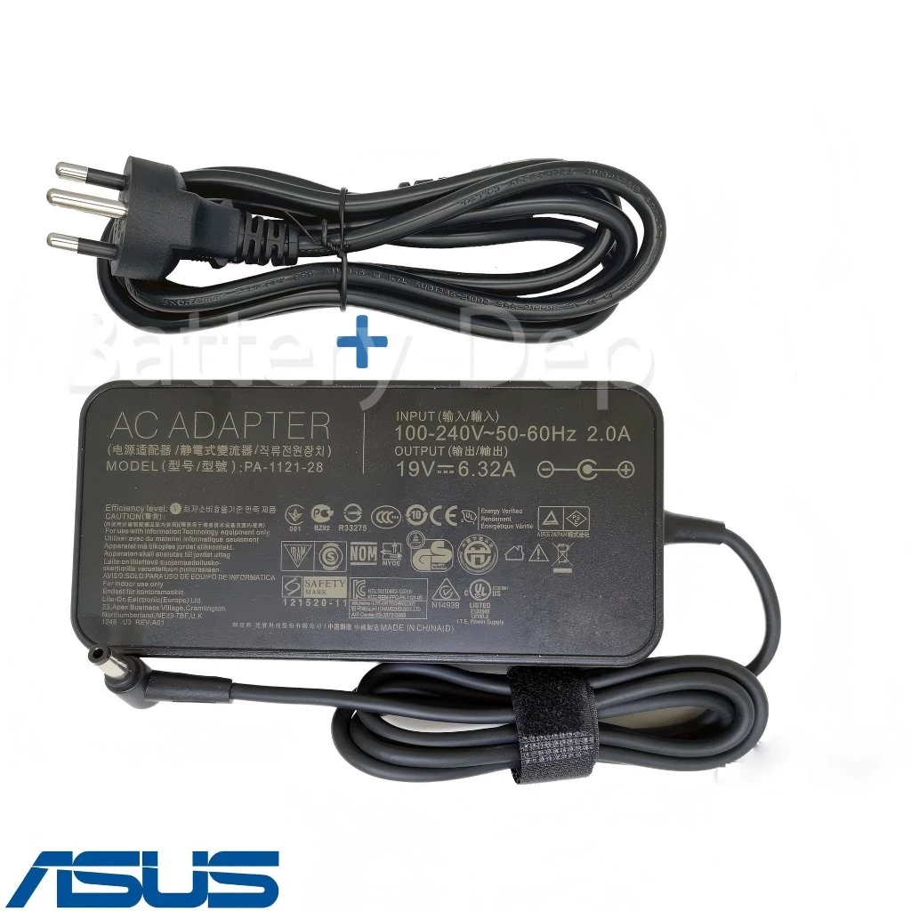 Asus Adapter 19V/6.32A 120W หัวขนาด 5.5*2.5mm สายชาร์จ Asus VivoMini VC66 สายชาร์จ เอซุสAsus 19V/6.32A 120W หัวขน