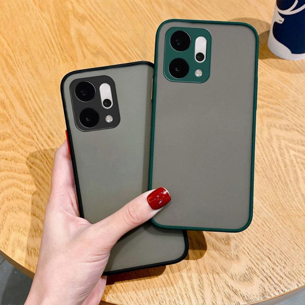 เคสขอบสีหลังด้าน OPPO Reno14 Reno14F Reno14Pro เคสขอบสี เคสโทรศัพท์Oppo