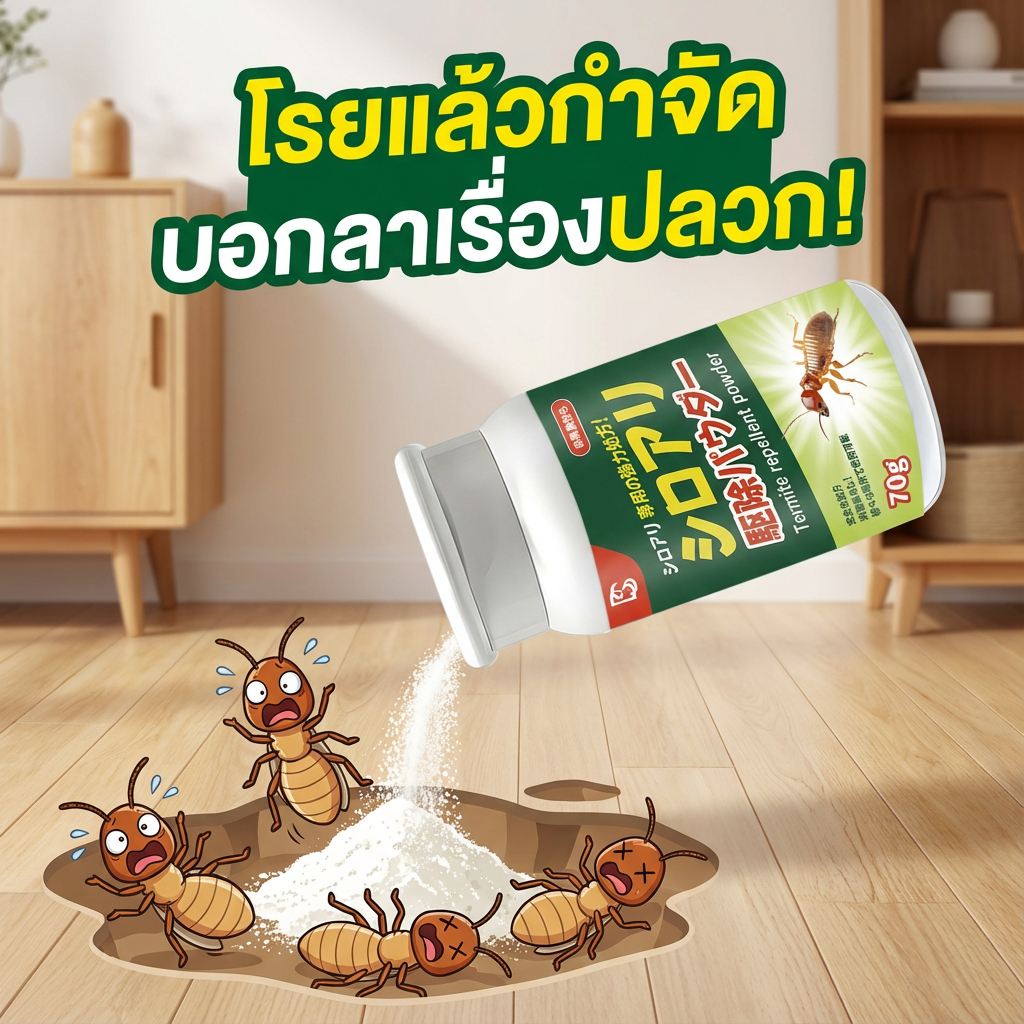 ผู้เชี่ยวชาญกำจัดปลวก! ผงกำจัดปลวก ยากำจัดปลวก ยาปลวก ยาฆ่าปลวก กำจัดปลวก ปกป้องยาวนาน