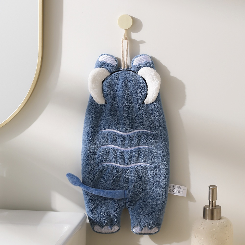 ShopAt.Two[NP-7197] ผ้าเช็ดมือการ์ตูนน่ารัก ผ้าเช็ดมือแบบแขวน ซับน้ำได้ดี - รูปที่ 3