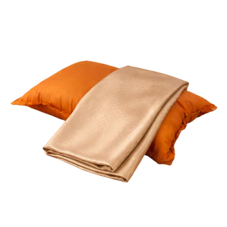 MIDORI HOME หมอนหนุนถวายพระ 19×29 นิ้ว ผ้าแพร ผ้านวม ถวายพระ สังฆทาน