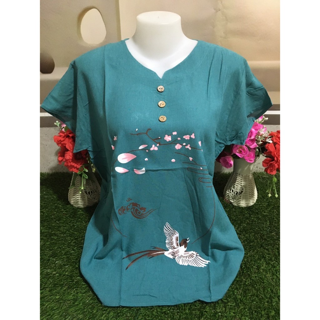 เสื้อผ้าสปัน เสื้อสงกรานต์ แขนสั่น  รอบอก 38-44นิ้ว เสื้อลายดอก สาวอวบ  รุ่น001-7 สินค้า