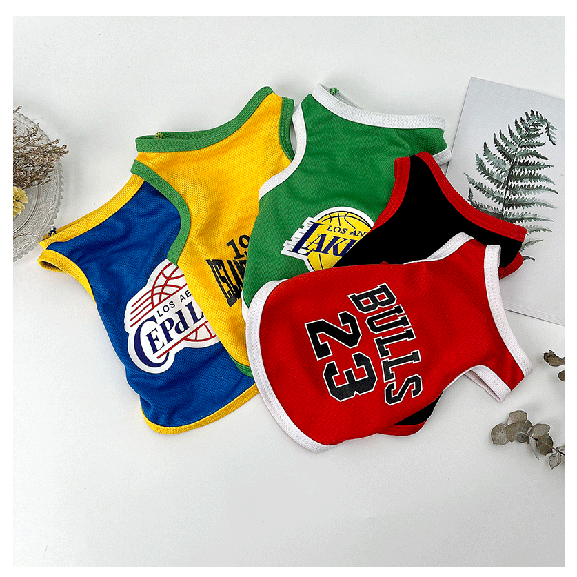 เสื้อเชิ้ตบาสเก็ตบอล สําหรับสัตว์เลี้ยง แมว #A015