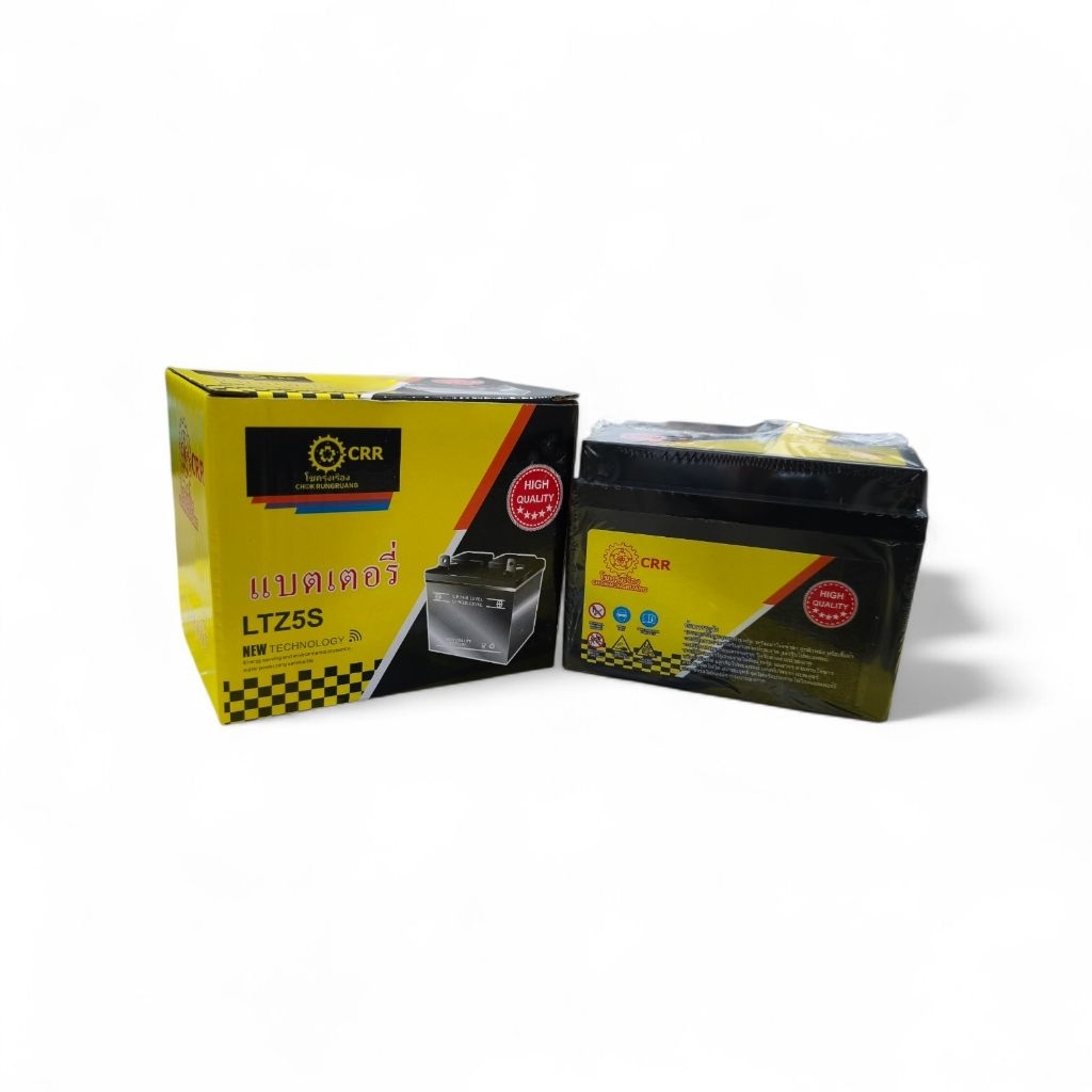 battery แบตเตอรี่ CRR LTZ5S 12V 5Ah Wave, Fino, Scoopyi ไฟแรง คุณภาพดี มอเตอร์ไซค์ Motorcycle