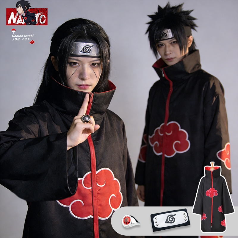👍พร้อมส่งในไทย👍Naruto Akatsuki Sasuke Uchiha Itachi สำหรับคอสเพลย์ชุดคอสเพลย์cosplayจากอนิเมะเรื่อง