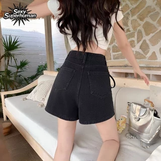 New Arrival! กระโปรงยีนส์สั้นผู้หญิง มีกางเกงซับในสุดปลอดภัย 🎀 โบว์ปรับระดับได้ ไซส์ S-XXL รับประกันคุณภาพ