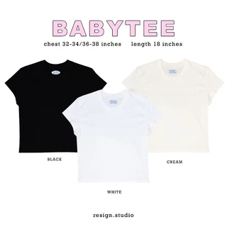 resign studio - เสื้อสีพื้น oversize / crop / babytee