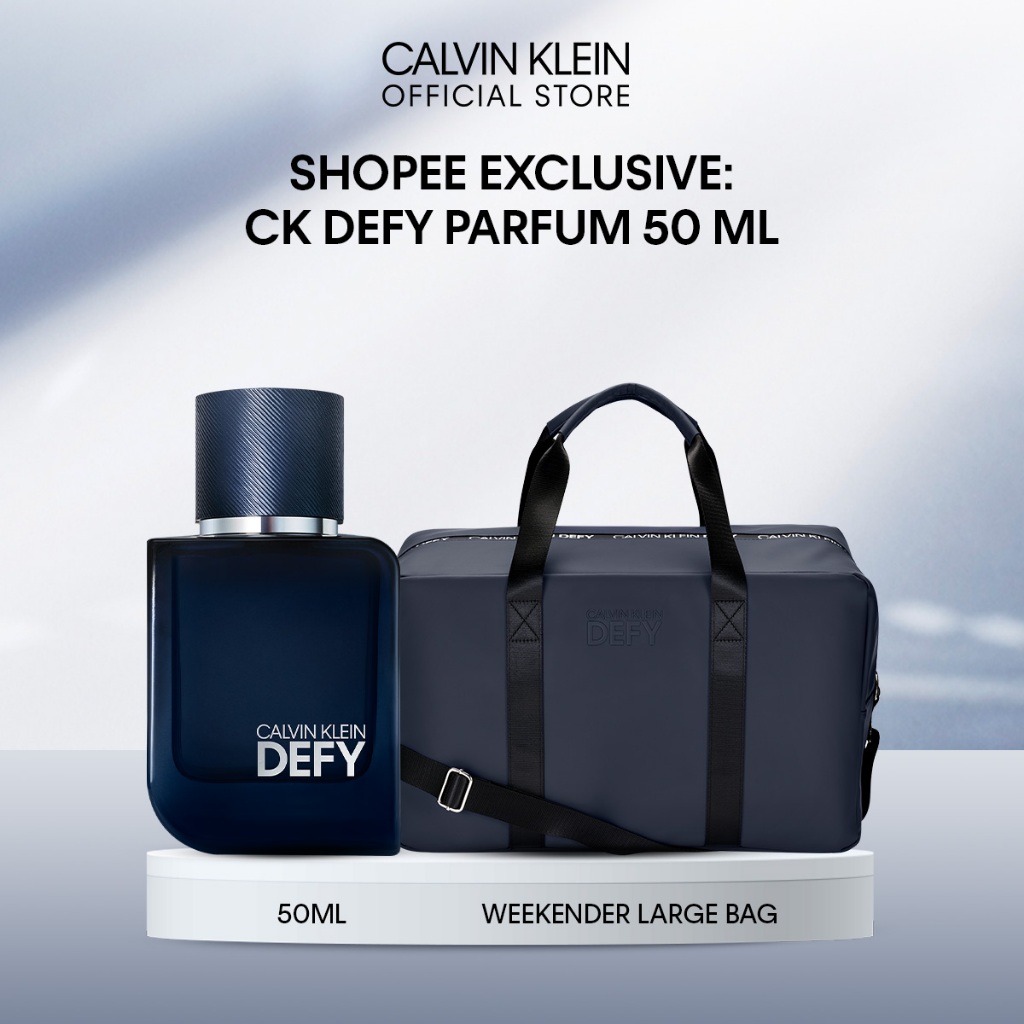 [Shopee Exclusive] CALVIN KLEIN FRAGRANCES CK Defy Parfum Parfum 50 ML + Free Weekender Large Bag