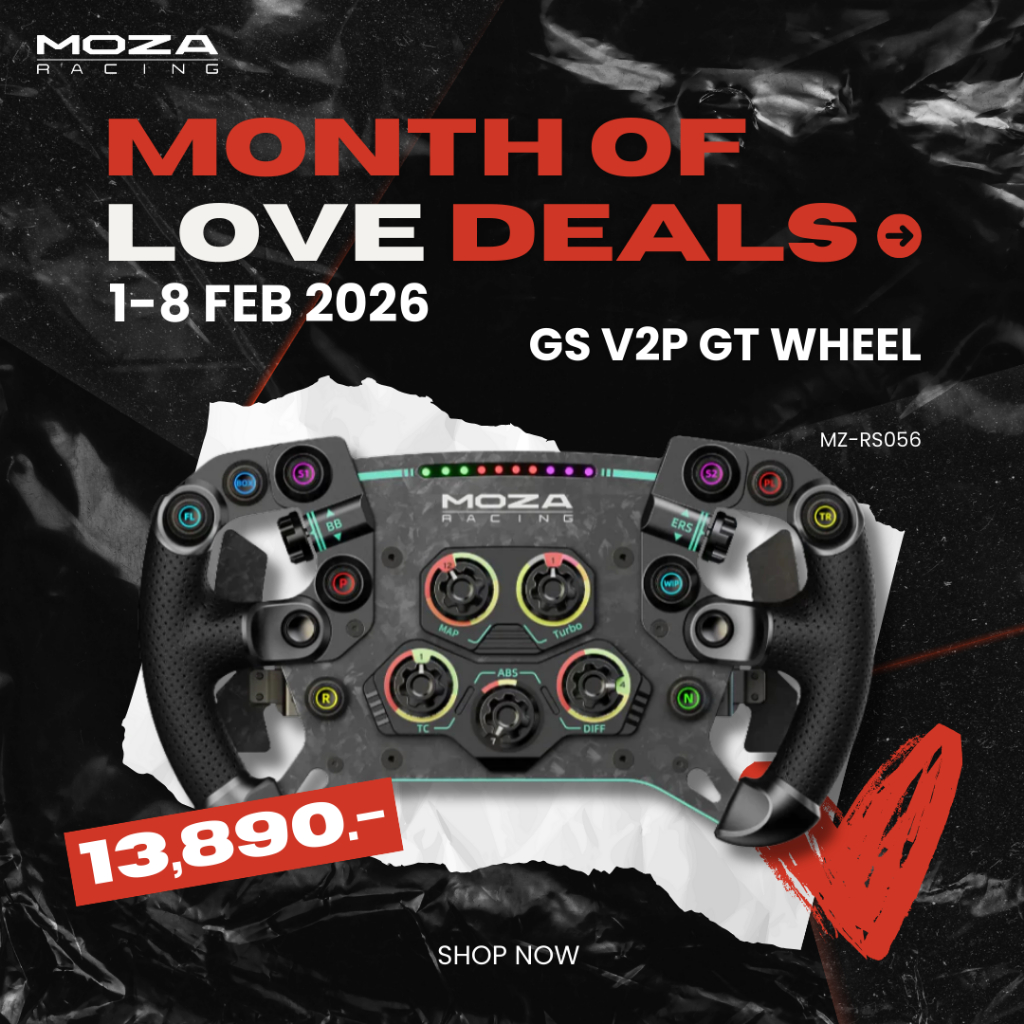 MOZA GS V2P GT Wheel รุ่น MZ-RS056 รองรับ PC