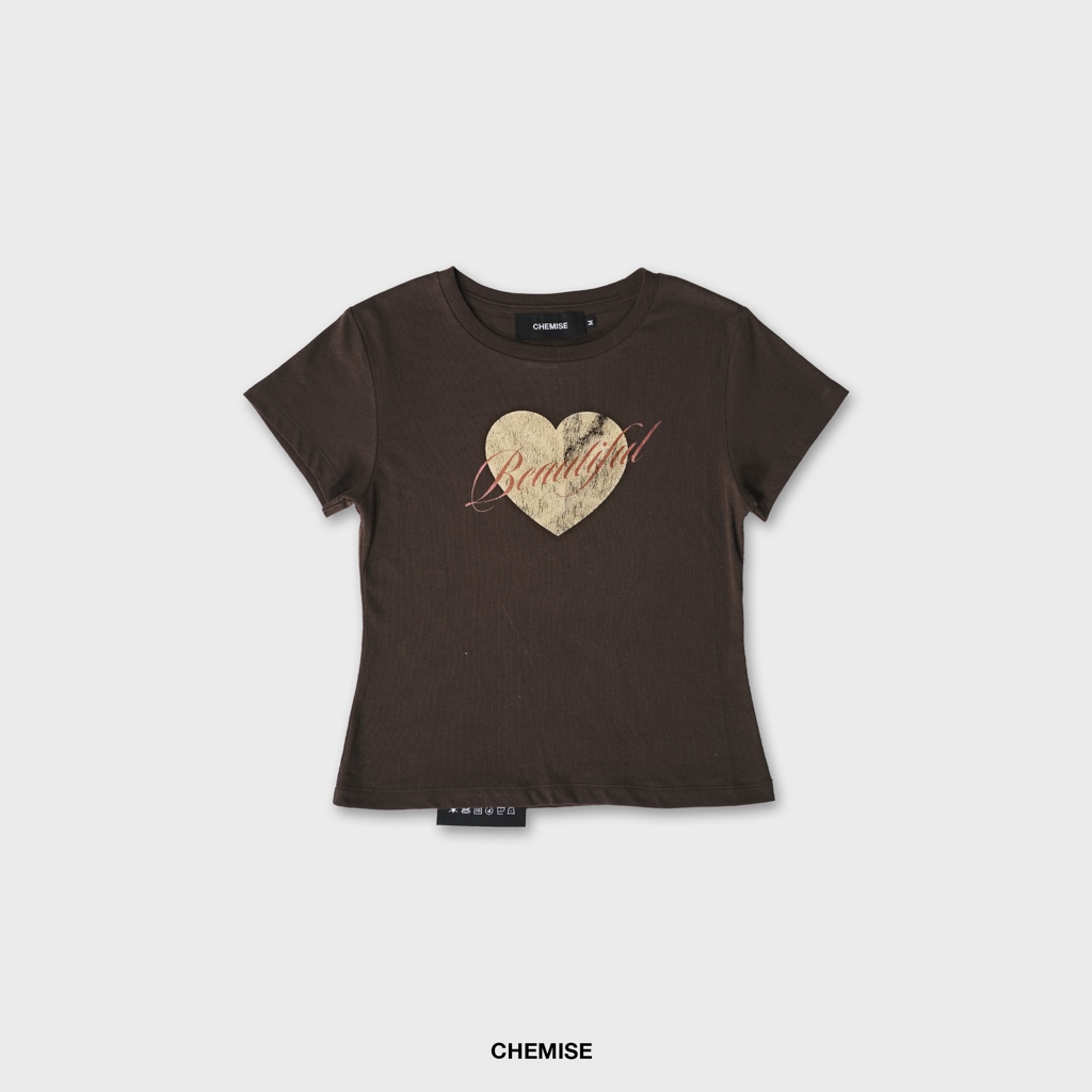 CHEMISE Beautiful Washed Black T-Shirt