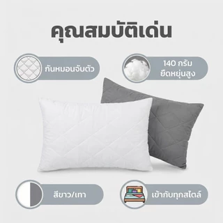 ปลอกกันเปื้อนหมอน Premium Supersoft Protector