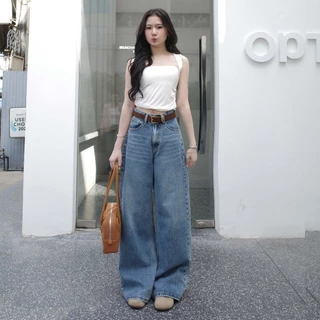 กางเกงยีนส์ขากระบอกใหญ่ รุ่น Balance Jeans
