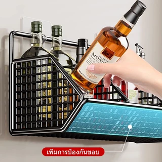 ICIC ห้องครัว ชั้นวางของ ติดผนัง ชั้นวางเครื่องปรุง ตะกร้าเก็บ ติดผนัง ตะกร้าผัก ขิงหัวหอมกระเทียม ตะกร้าเก็บของ