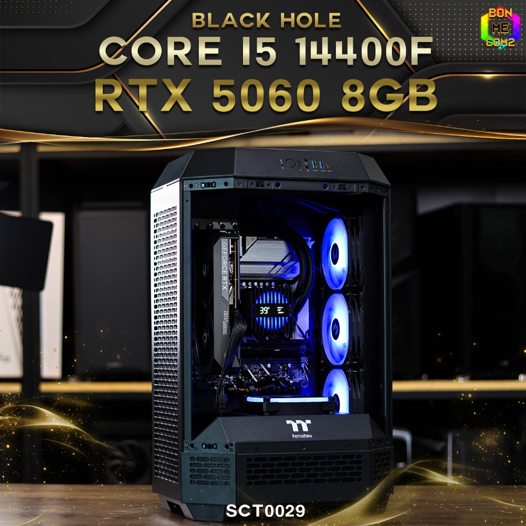 Black Hole [Special Custom]/ คอมประกอบ Bonmecom2/ INTEL CORE i5 14400F/ RTX 5060 8GB