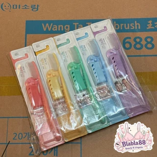 มีส่งด่วน [แพ็ค 10 ชิ้น] แปรงสีฟันเกาหลี Wangta Toothbrush Gold Dual 🪥 ขนทองนุ่มแน่น ยับยั้งแบคทีเรีย หัวใหญ่สะอาด