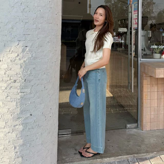 APPAREL.STORY - Daily Soft Jeans กางเกงยีนส์ขาเต่อผ้าพรีเมี่ยม