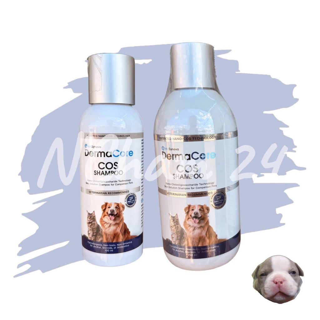 Dermacore COS Shampoo 100ml และ 250ml แชมพูอาบนํ้าประกอบการรักษาโรคผิวหนังติดเชื้อสําหรับสัตว์เลี้ยง
