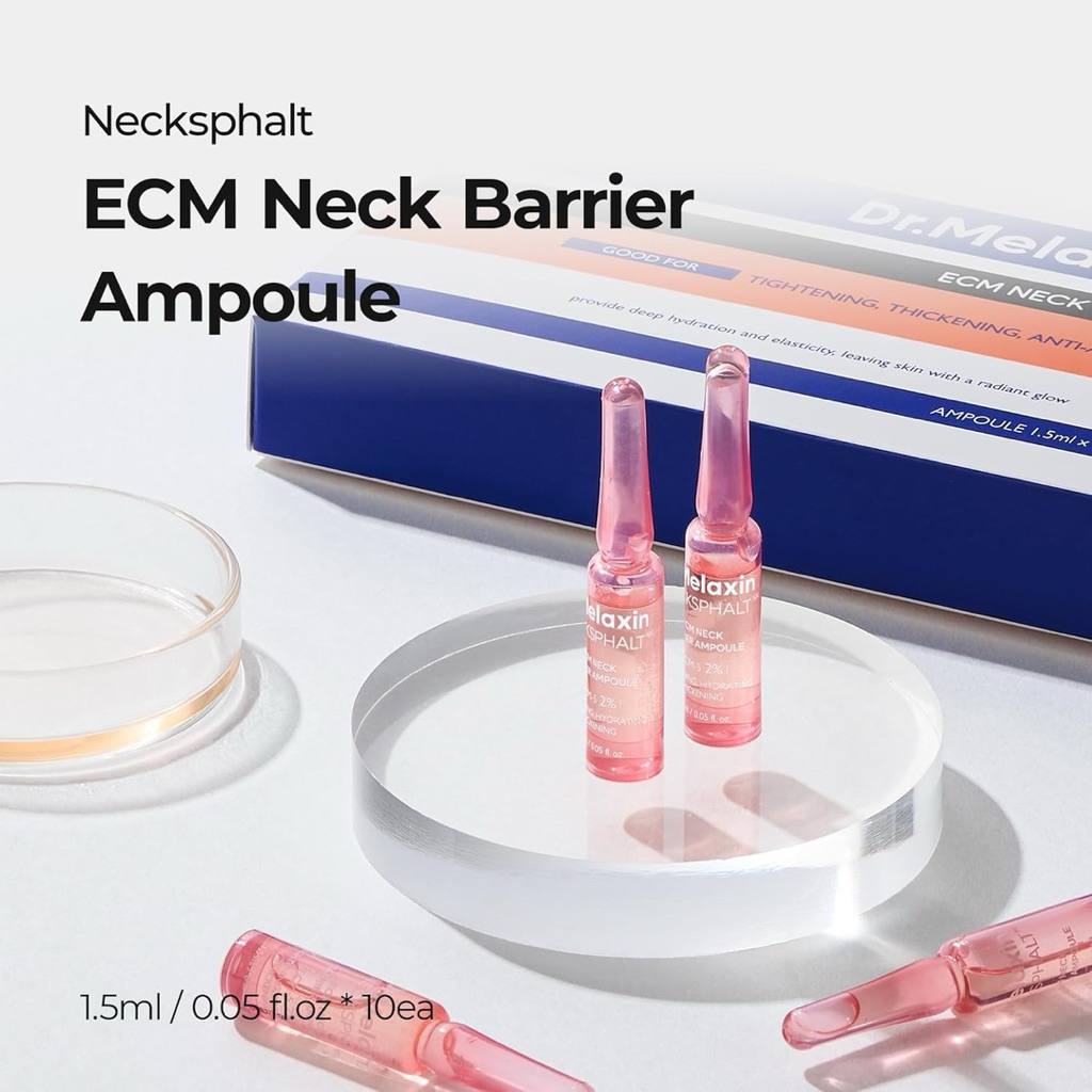 (ของแท้/พร้อมส่ง)Dr.Melaxin Necksphalt Neck ECM Barrier Ampoule [1.5 ml * 10pcs.]