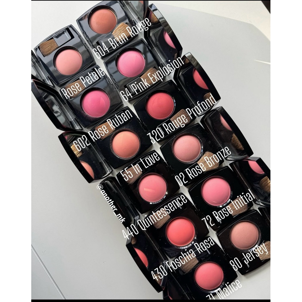 แท้ป้ายไทย 🌸Chanel joues contrase powder blush #71 malice#370 #80jersey