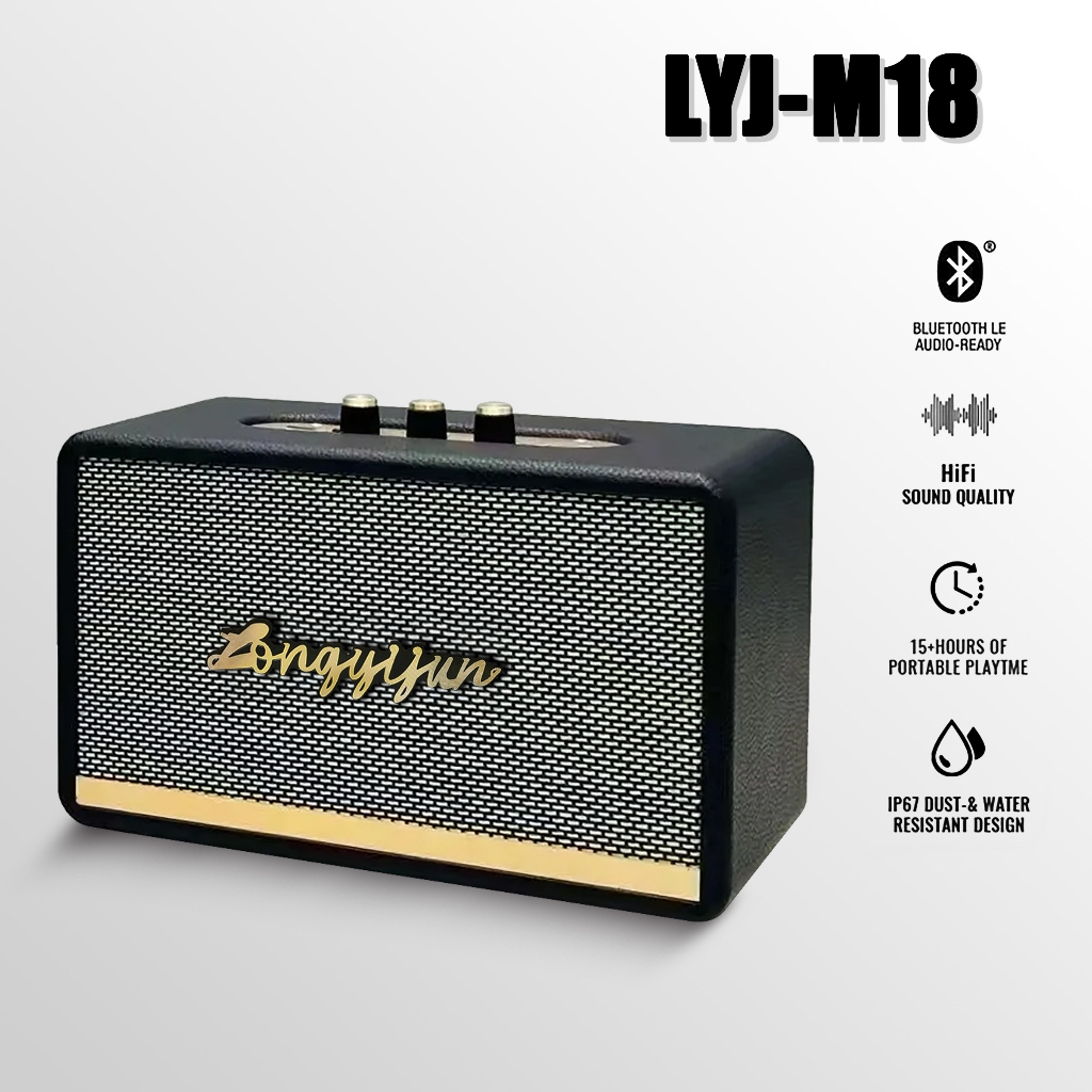 ใหม่ล่าสุด ลำโพงบลูทูธM18 ปรับเสียงเบสได้ เสียงดีเบสแน่น Wireless Speaker สินค้า